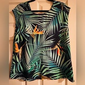 Express tropical print blouse